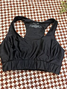 Medium Black Racerback Sports Bra